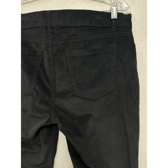 Peruvian Connection Velveteen Jeans Size 14 Black Pants Stretch Slim Fit 36 X 30 - Picture 3 of 8